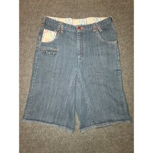VTG Gino Green Global Mens 36 Custom Cut-Off Denim Shorts 14" Inseam Hip‎ Hop